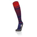 Target Socks NAV/RED M Stripete høye fotballsokker - Unisex