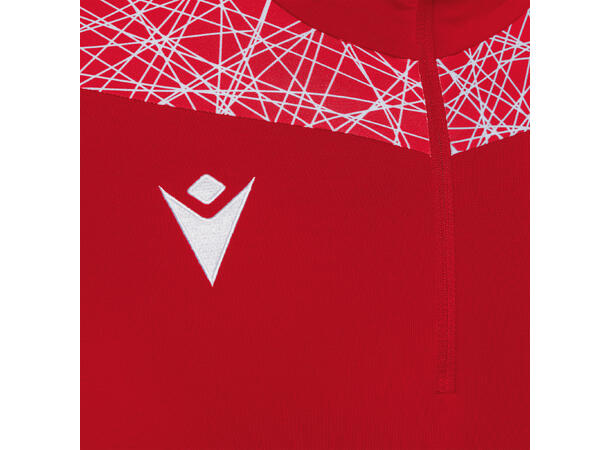 Tiber 1/4 Zip Top RED/WHT S Stilren treningsgenser - Unisex 