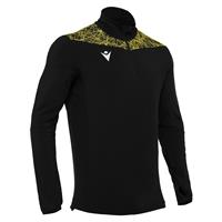 Tiber 1/4 Zip Top BLK/YEL M Stilren treningsgenser - Unisex