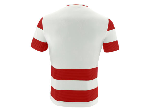 Alcyon Shirt Shortsleeve HVIT/RØD 3XS Teknisk T-skjorte i ECO-tekstil 